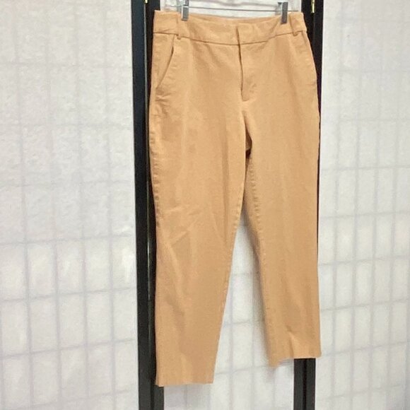 Time and Tru High Rise Stretch Straight Leg Ankle Dress Pants Slacks 12 Tan - Picture 3 of 13
